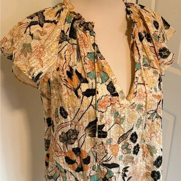 Ulla Johnson Cleo Flora Print Women's Top - Picture 5 of 13